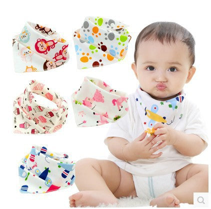 Baby Drooling Towel Baby Triangle Double Layer Headscarf