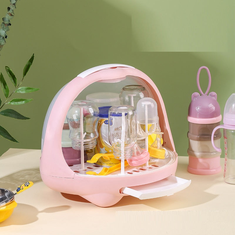 Baby Cutlery Bottle Storage Box Drain Rack - GuGuTon