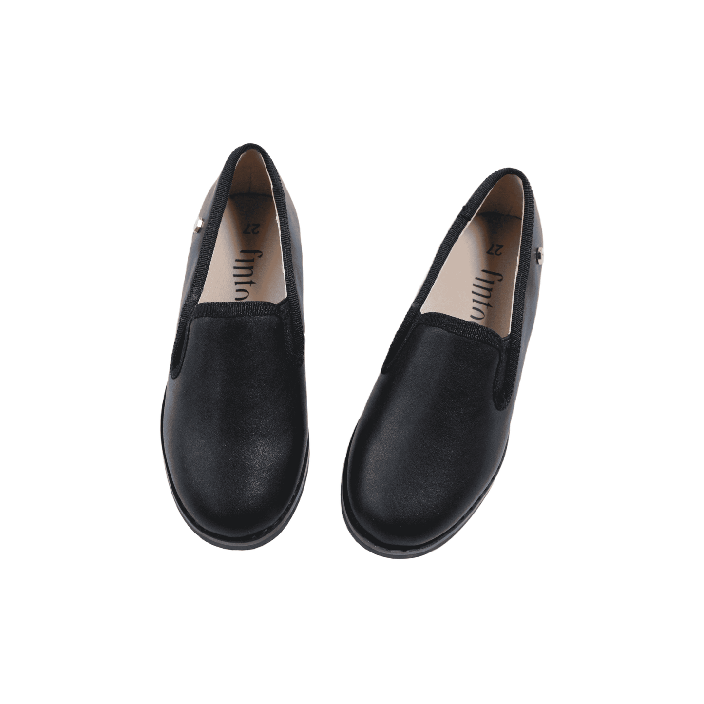 Isaiah Boys Black Leather Dress Shoes