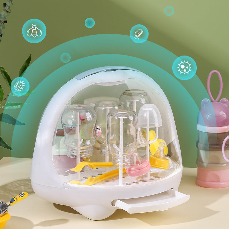 Baby Cutlery Bottle Storage Box Drain Rack - GuGuTon