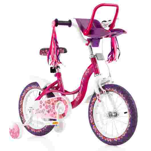 14 Inch Kids Bike with Doll Seat & Training Wheels