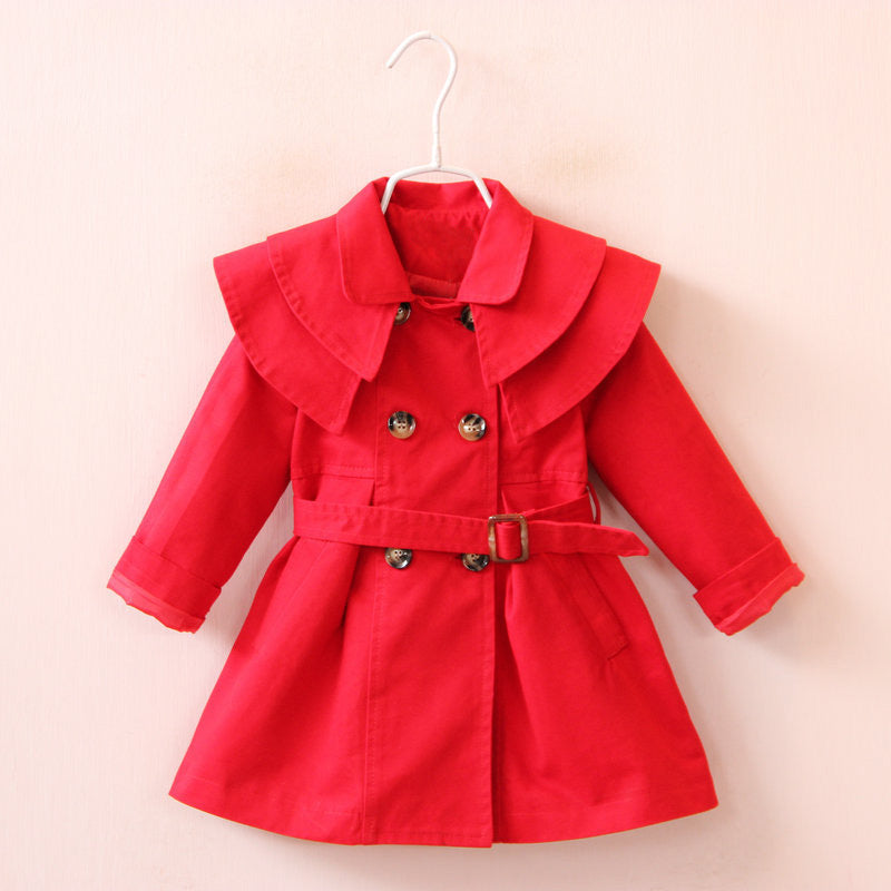 Mary Spring And Autumn New Cotton Girls Windbreaker