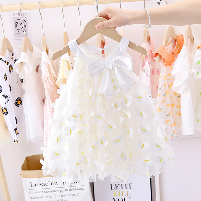 Saula dress with flower design as good sleeveless
