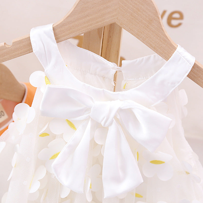 Saula dress with flower design as good sleeveless