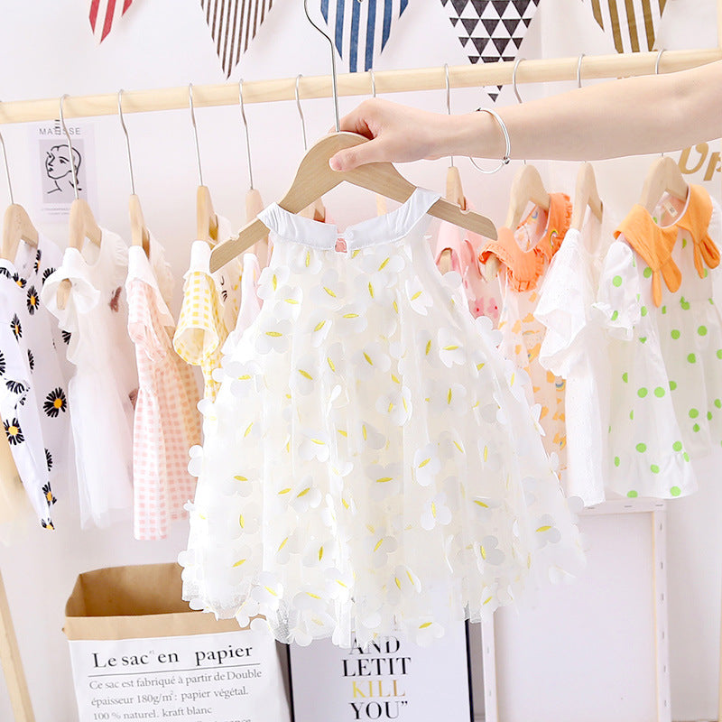 Saula dress with flower design as good sleeveless