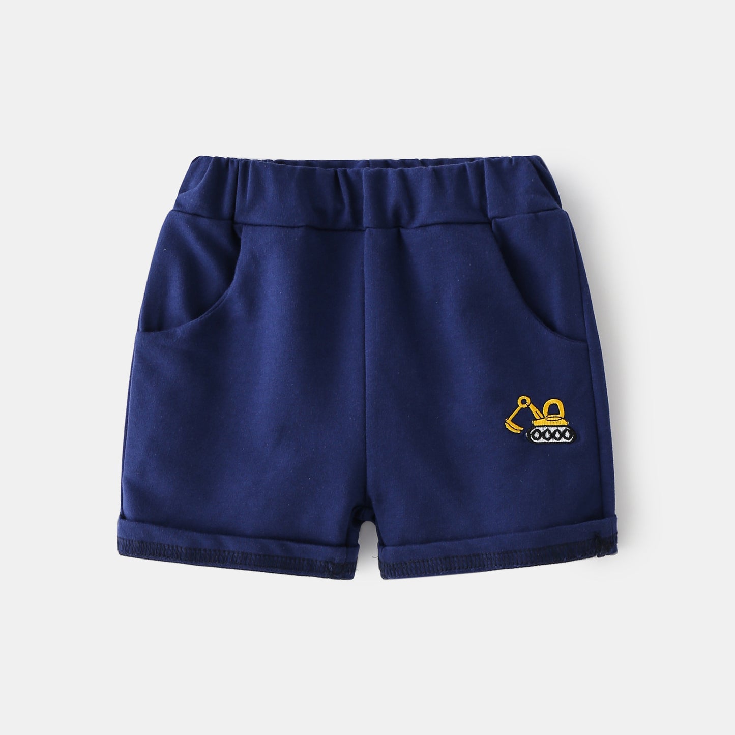 Jimmy Cartoon Pattern Mid-rise Soft Rubber Band Shorts