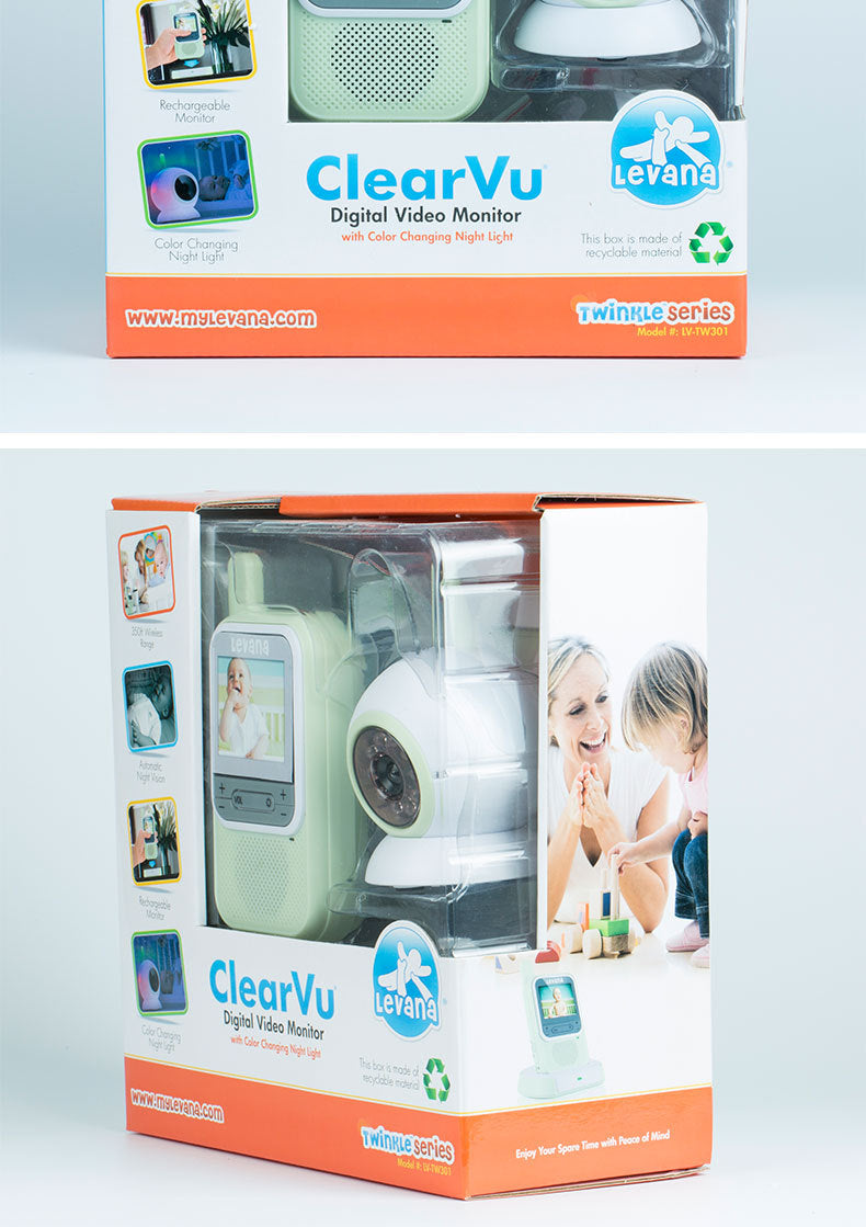 SleepGuard Baby Monitor HD Display, Night Vision, Cry Activation