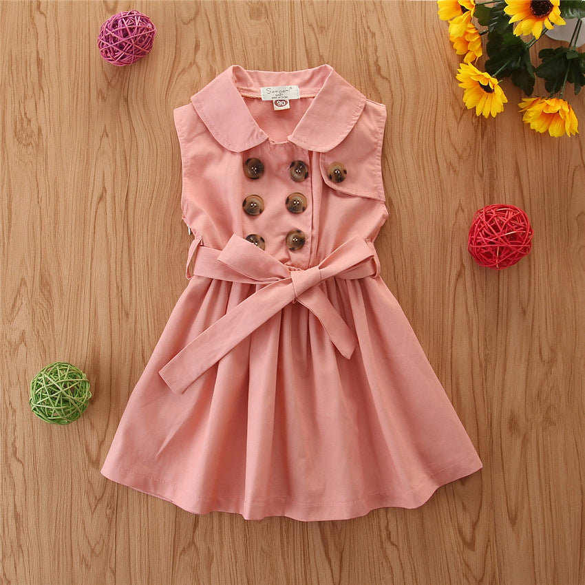 Matilde Toddler Baby Girl Dress Princess Casual Sleeveless