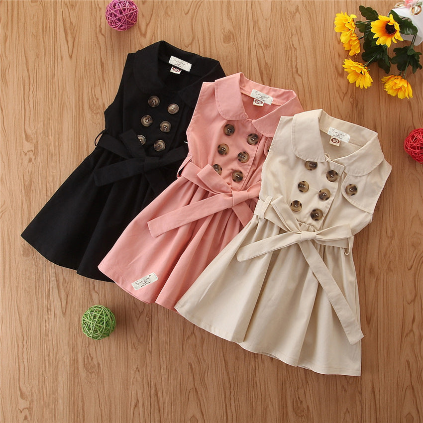 Matilde Toddler Baby Girl Dress Princess Casual Sleeveless