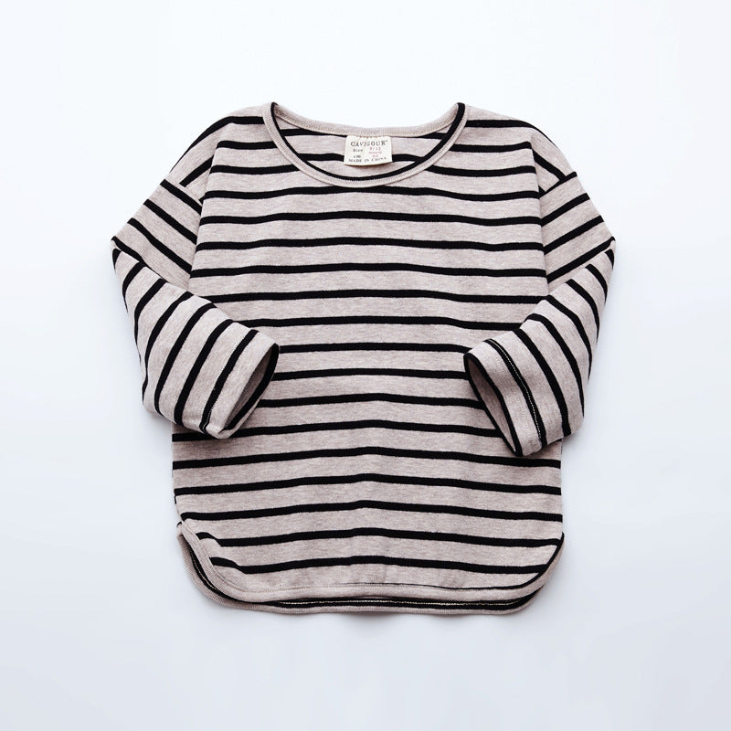 Sophia Fashion Striped Kids Baby Girls Clothes Long Sleeve
