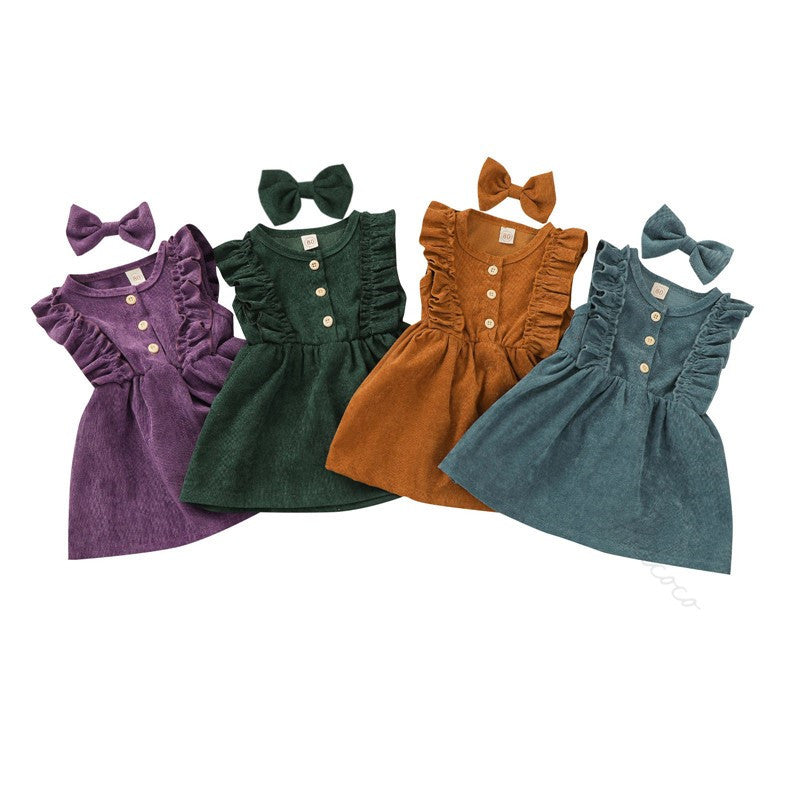 Yolanda Summer Lovely Baby Dresses Kids Girls