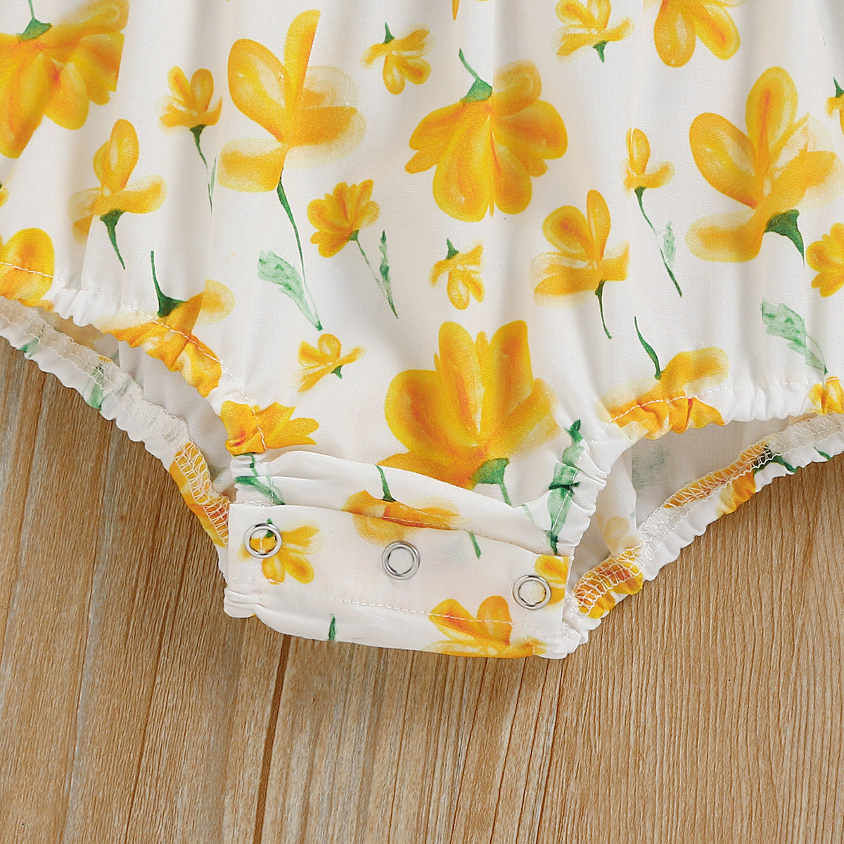Anastacia Sleeveless Floral Print Romper baby girls