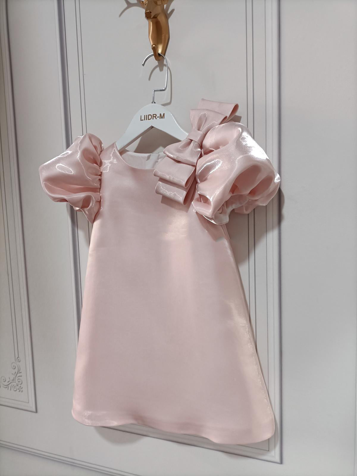 Zoe Girls' Fashionable Personality Bubble Sleeve Dress