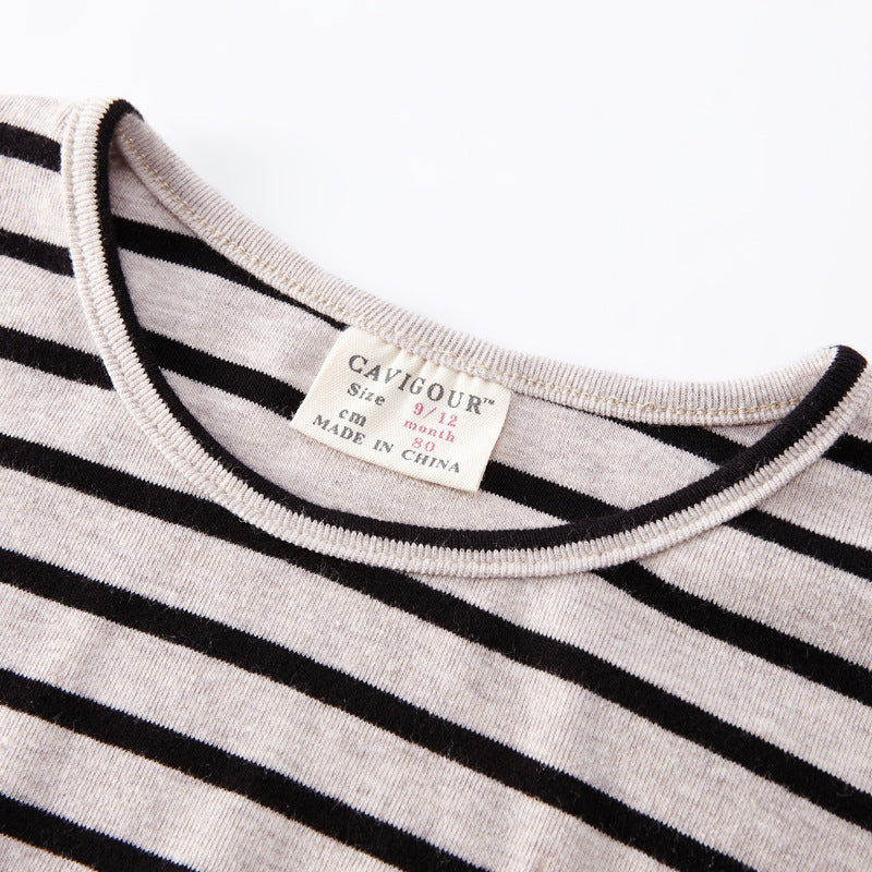 Sophia Fashion Striped Kids Baby Girls Clothes Long Sleeve