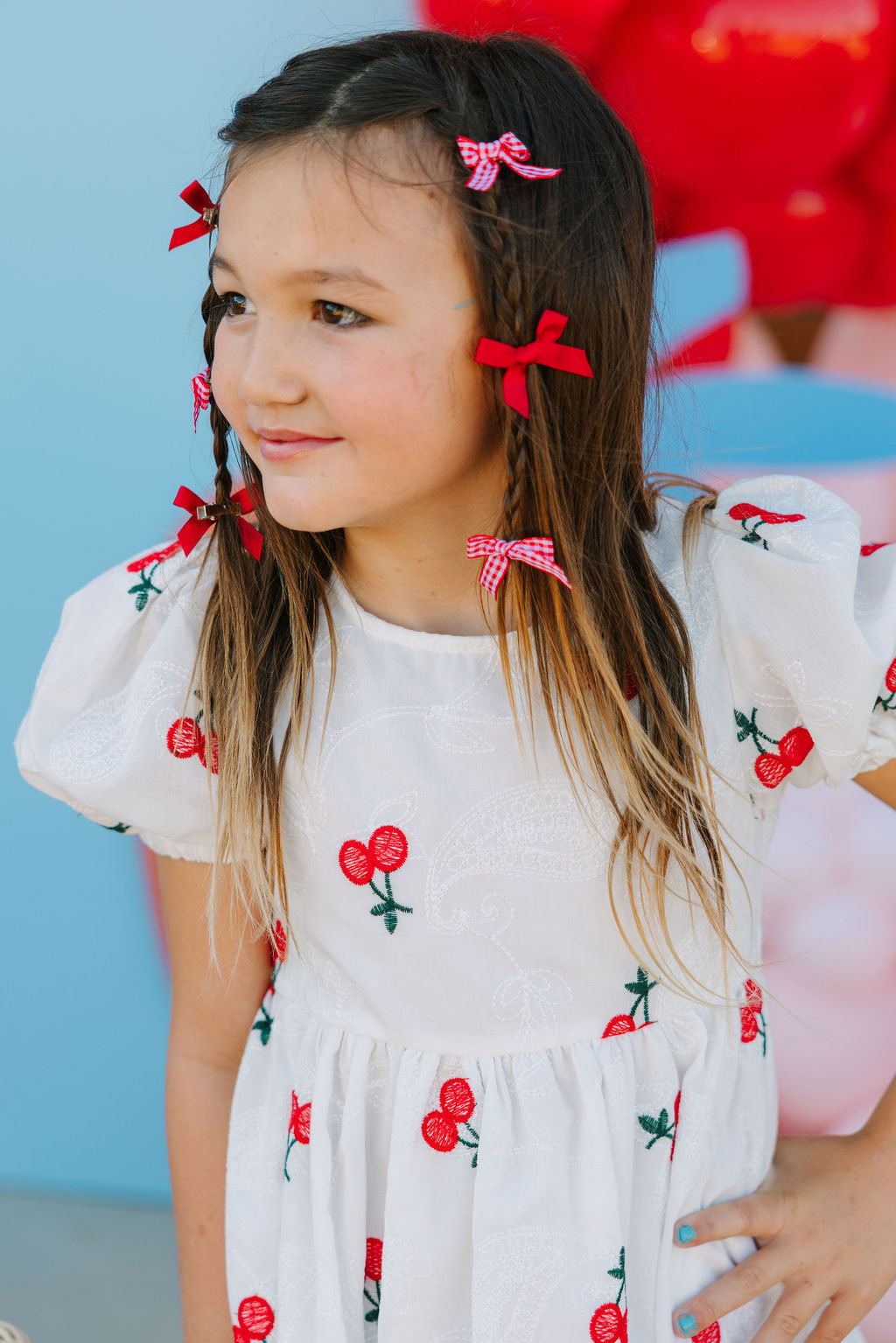 Wild Cherry Puff Dress
