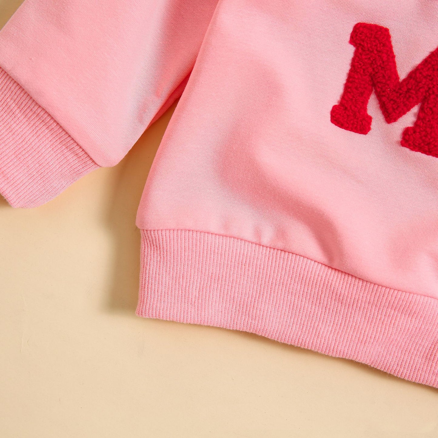 Lily Girls' Letter Towel Embroidered Sweater