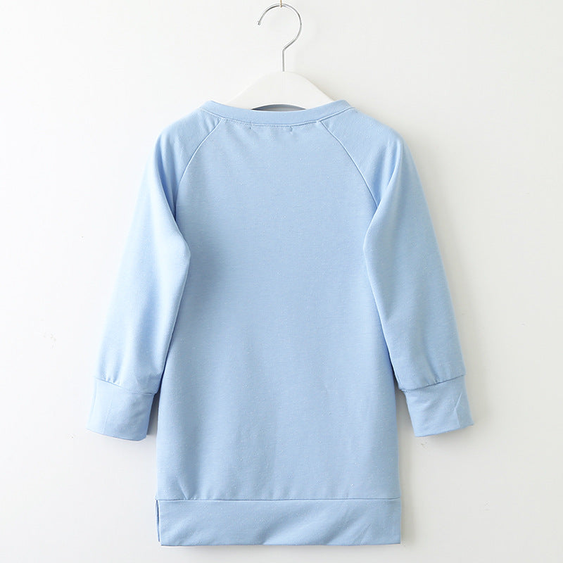 Chloe Girls dress long sleeve letter ball sweater