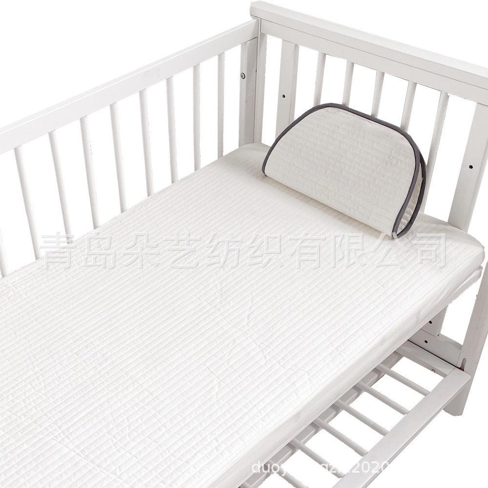 Baby fitted sheet pure cotton plus cotton quilted embroidered