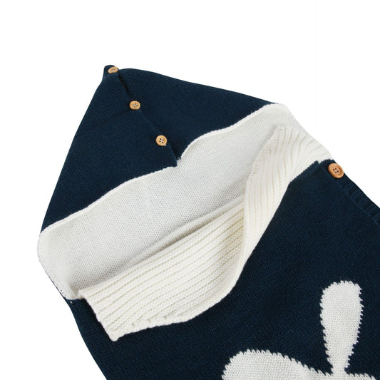 New Solid Color Baby Knitted Rabbit Button Sleeping Bag