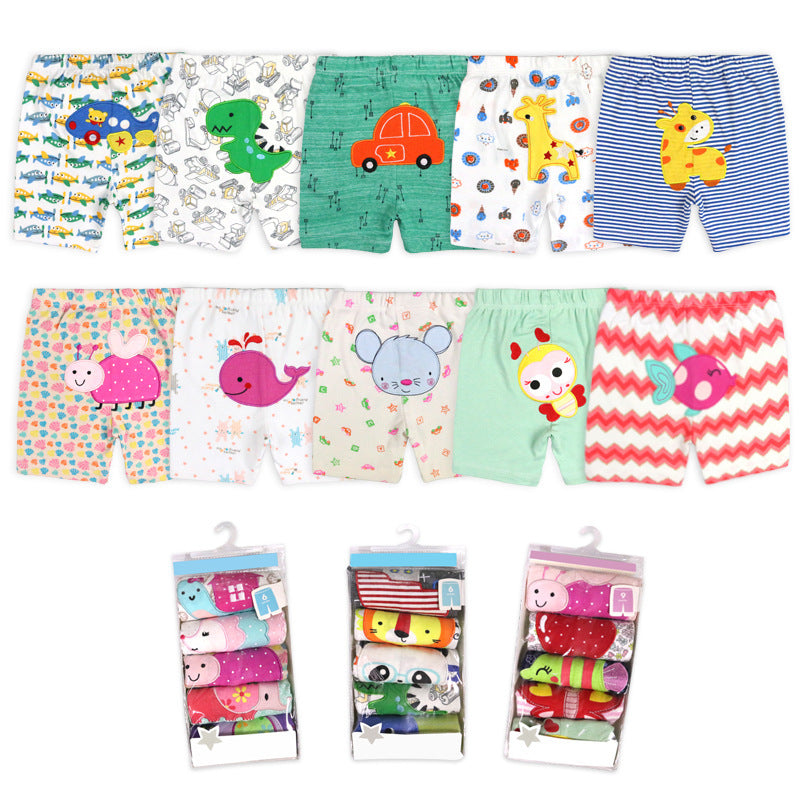 Baby Wyatt Cartoon embroidered shorts