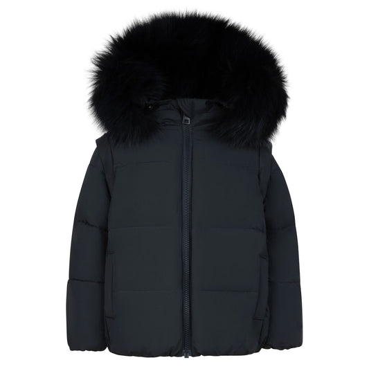 Theo Little Boys Black Jacket - GuGuTon baby store - Baby Fashion - Toddlers Outfits - Babies Outfits - Toddler Clothes - Kids Clothing - Newborn Clothes - Newborn Wear - Kids Wear - Trending Clothes - Trending Outfits - Fall Fashion - Winter Fashion - Girls Clothes - Boys Clothes - Babies Wear - Kids Accessories - KidsWear - Summer Clothes - Summer Fashion - Summer Trend - Falls Sweaters - Tops - Bottom - Jeans - Blouse - Dresses - Newborn Dresses - Toys