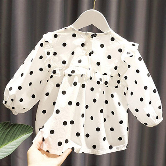 Laura Comfortable Polka Dot Baby Girl Blouse - GuGuTon baby store - Baby Fashion - Toddlers Outfits - Babies Outfits - Toddler Clothes - Kids Clothing - Newborn Clothes - Newborn Wear - Kids Wear - Trending Clothes - Trending Outfits - Fall Fashion - Winter Fashion - Girls Clothes - Boys Clothes - Babies Wear - Kids Accessories - KidsWear - Summer Clothes - Summer Fashion - Summer Trend - Falls Sweaters - Tops - Bottom - Jeans - Blouse - Dresses - Newborn Dresses - Toys