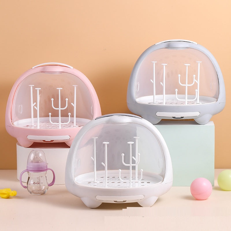 Baby Cutlery Bottle Storage Box Drain Rack - GuGuTon