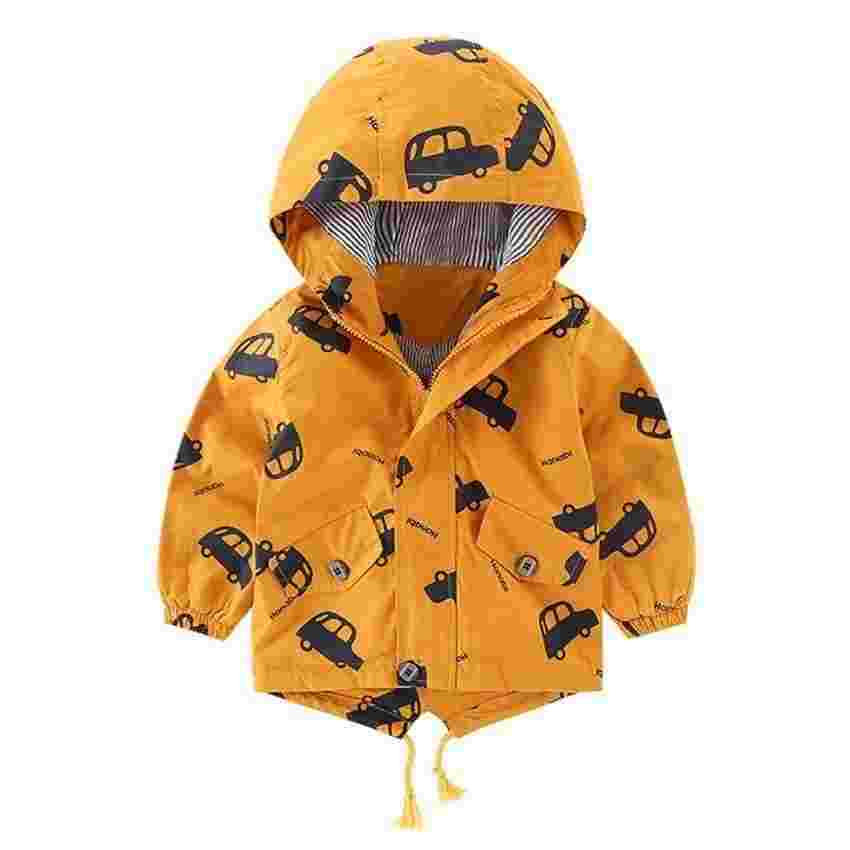 Jaison Kids Cartoon Winter Jacket with Hooded Zipper