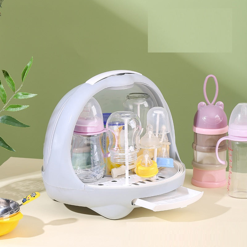 Baby Cutlery Bottle Storage Box Drain Rack - GuGuTon