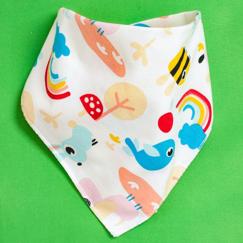 Stetson Drooling Towel Baby Triangle Towel Double Layer