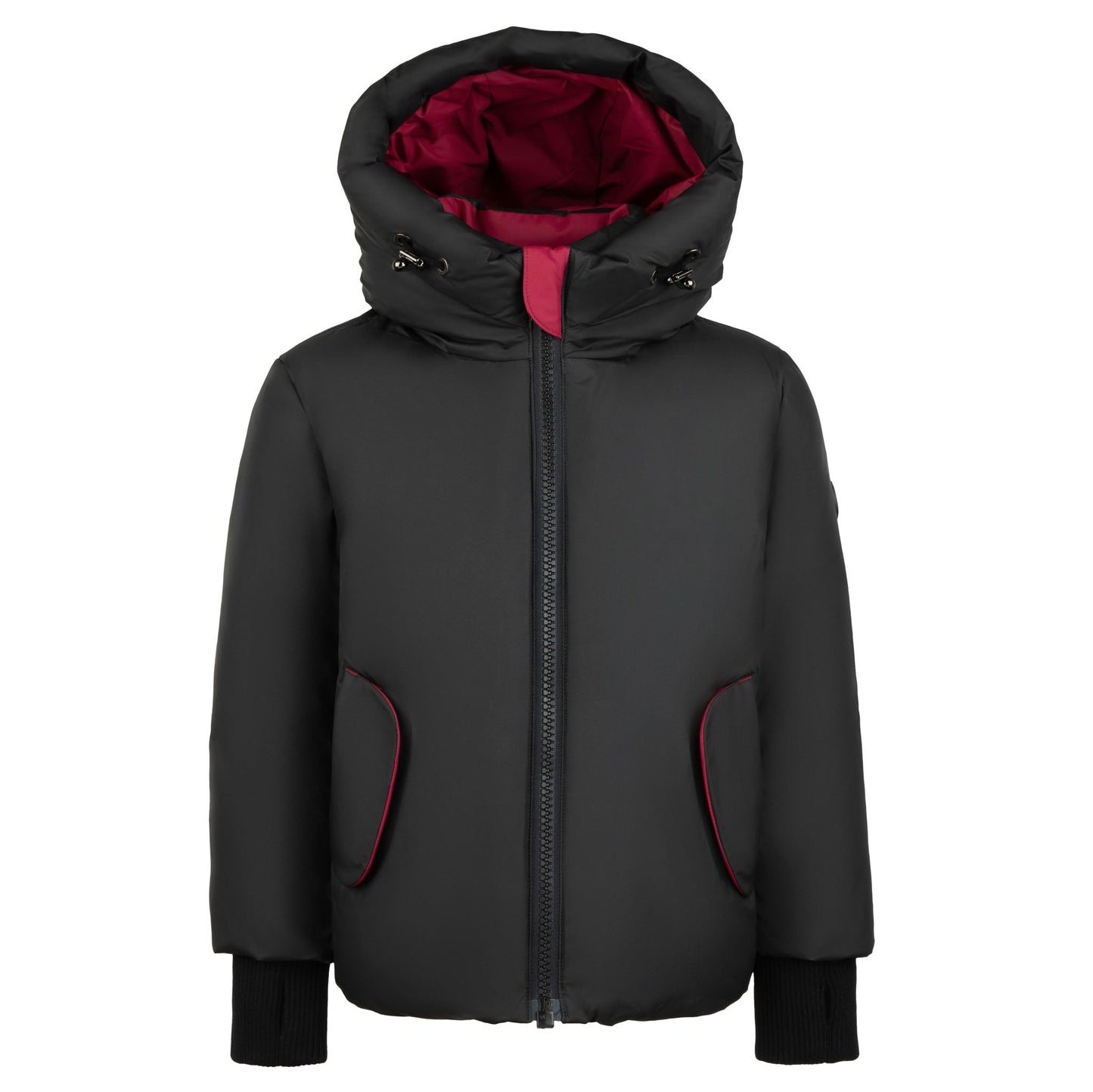 Isaac Red Contrast Detailing Warm Coat