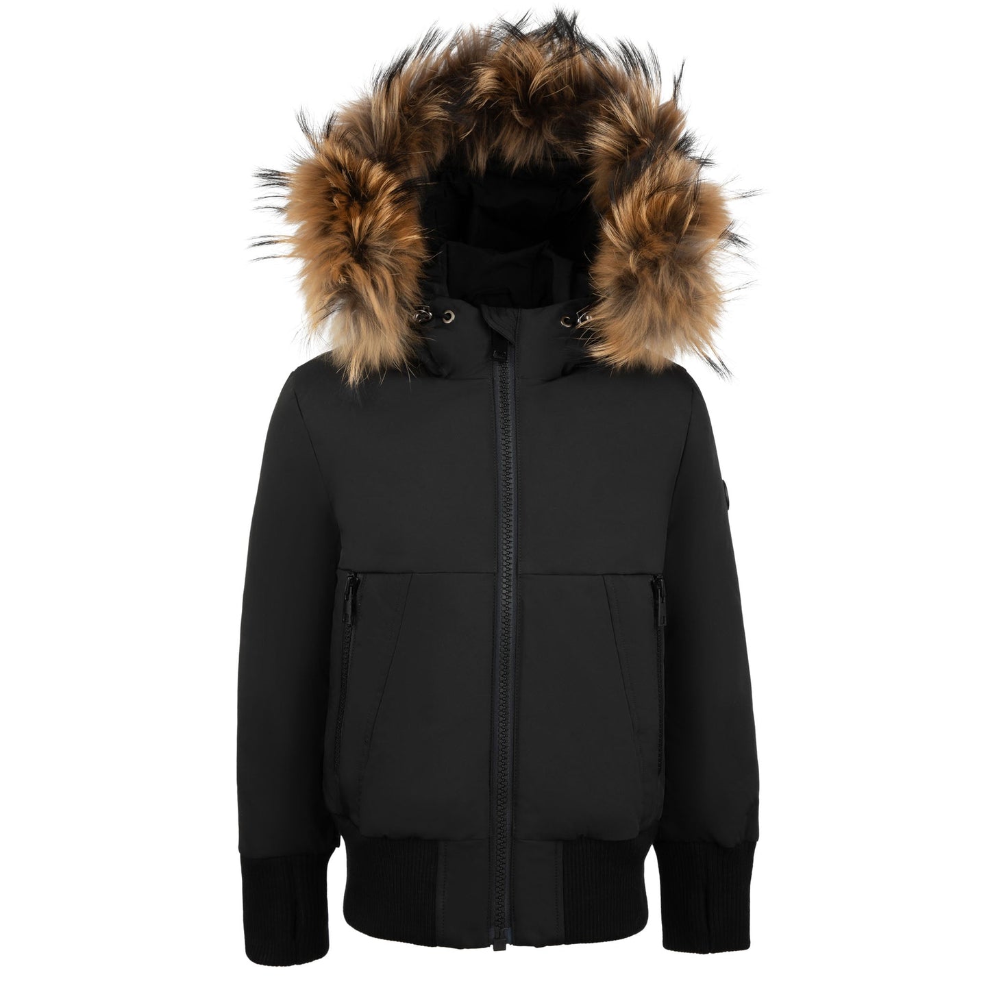 Gabriel Boys Matte Black Puff Coat