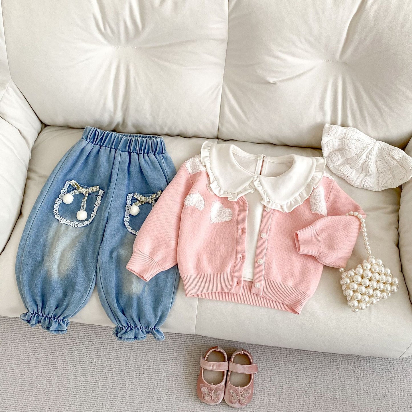 Aiden Sweater Baby Coat Love Embroidered Sweater