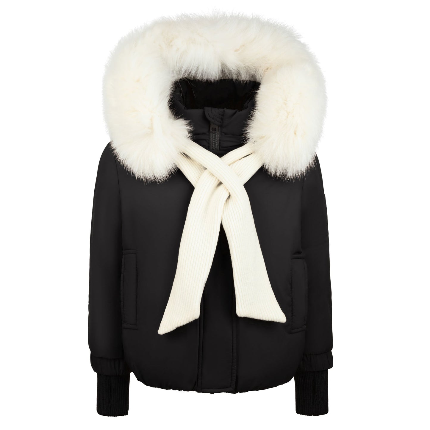 Macys Girls Black/Ivory Shawl Jacket