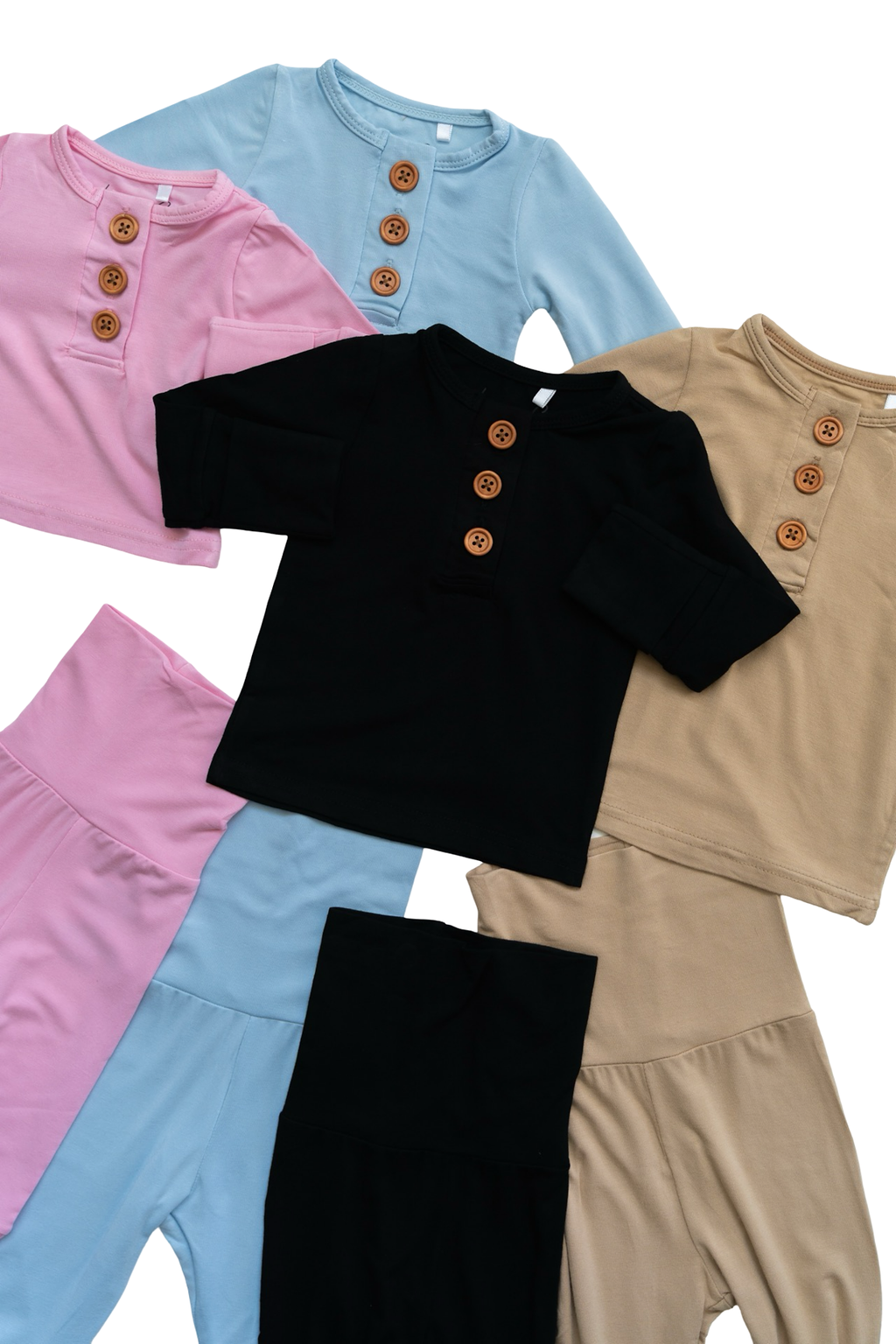 Light Blue Bamboo Infant Clothing Set for Comfort