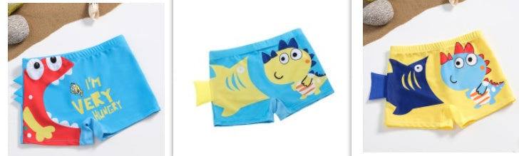 Jack Swimsuit Cute Cartoon Big Children Print Shorts