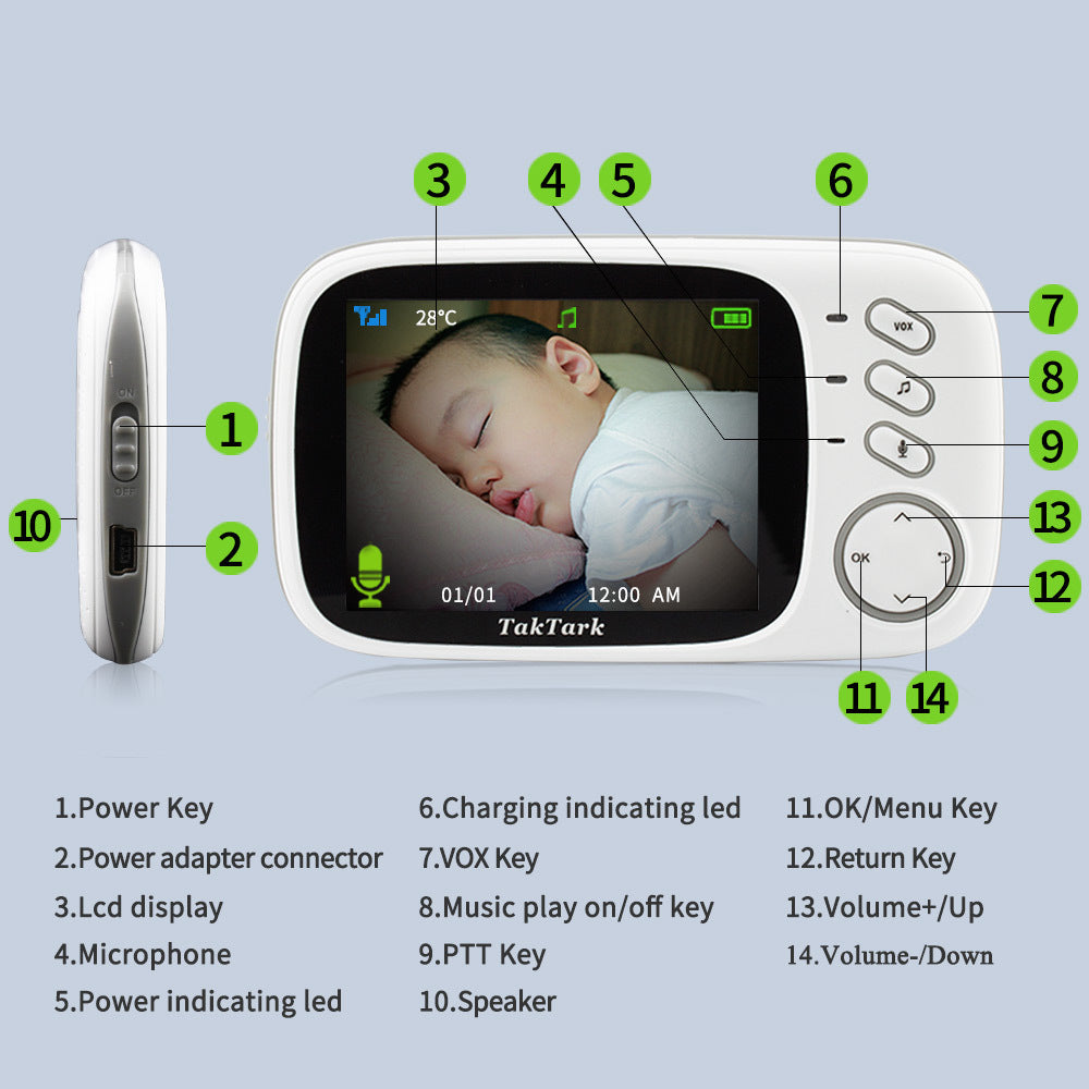 BabySmart Guardian 3.2 Inch Digital Baby Care Device