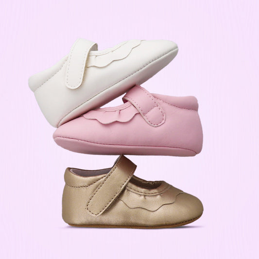 Amina Girls Hook & Loop Crib Shoe - GuGuTon baby store - Baby Fashion - Toddlers Outfits - Babies Outfits - Toddler Clothes - Kids Clothing - Newborn Clothes - Newborn Wear - Kids Wear - Trending Clothes - Trending Outfits - Fall Fashion - Winter Fashion - Girls Clothes - Boys Clothes - Babies Wear - Kids Accessories - KidsWear - Summer Clothes - Summer Fashion - Summer Trend - Falls Sweaters - Tops - Bottom - Jeans - Blouse - Dresses - Newborn Dresses - Toys