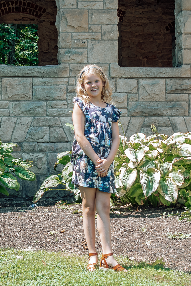 Liannie Give It All Your Goat Milk Silk Flutter Dress