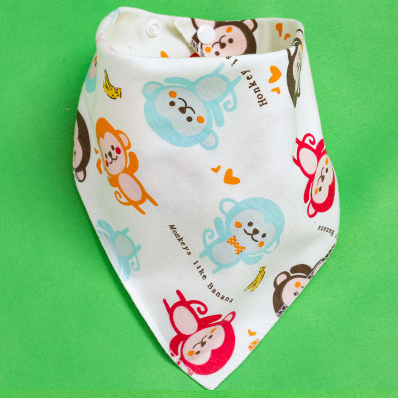 Baby Drooling Towel Baby Triangle Double Layer Headscarf