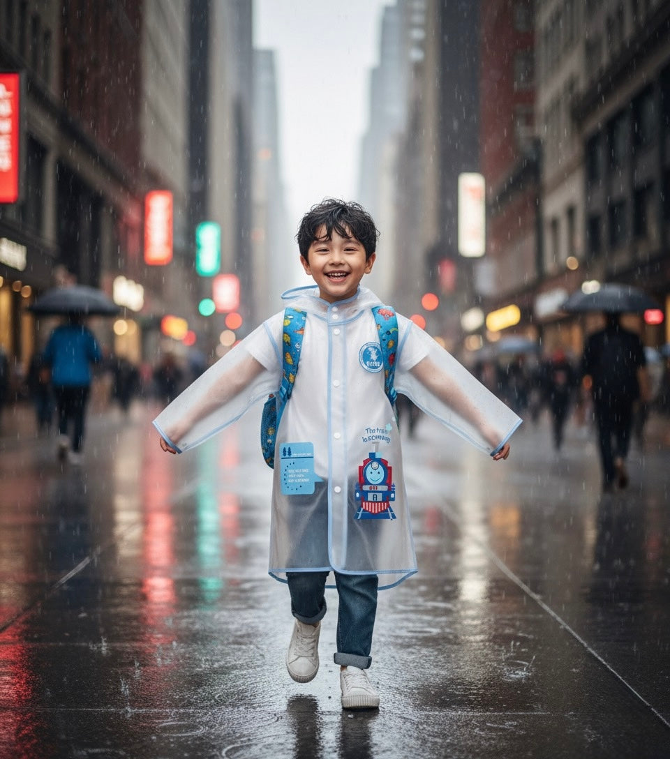 Hooded Waterproof Raincoat- Lightweight & Durable