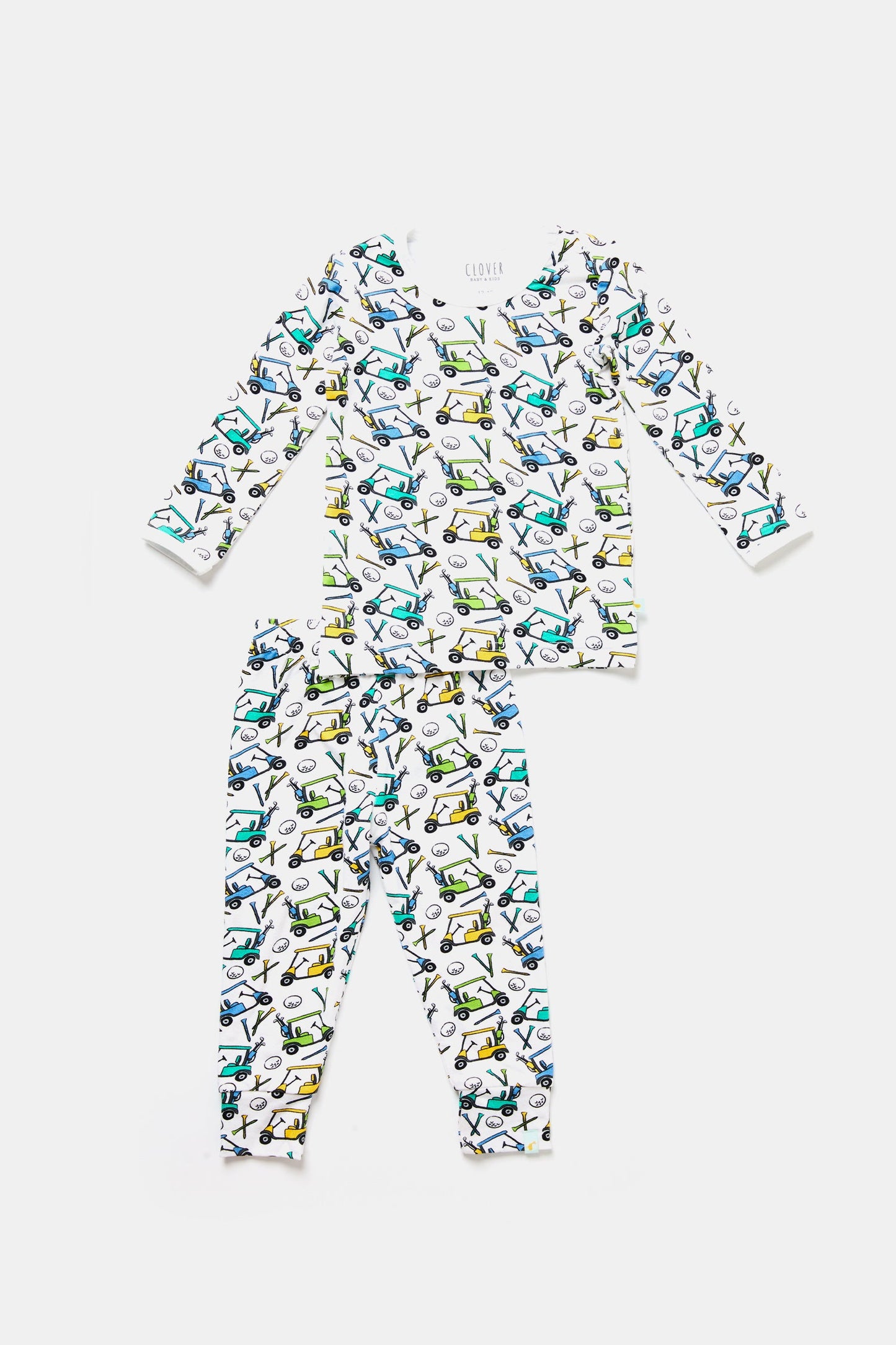 Ezra Long Sleeve Pajama Set - Golf