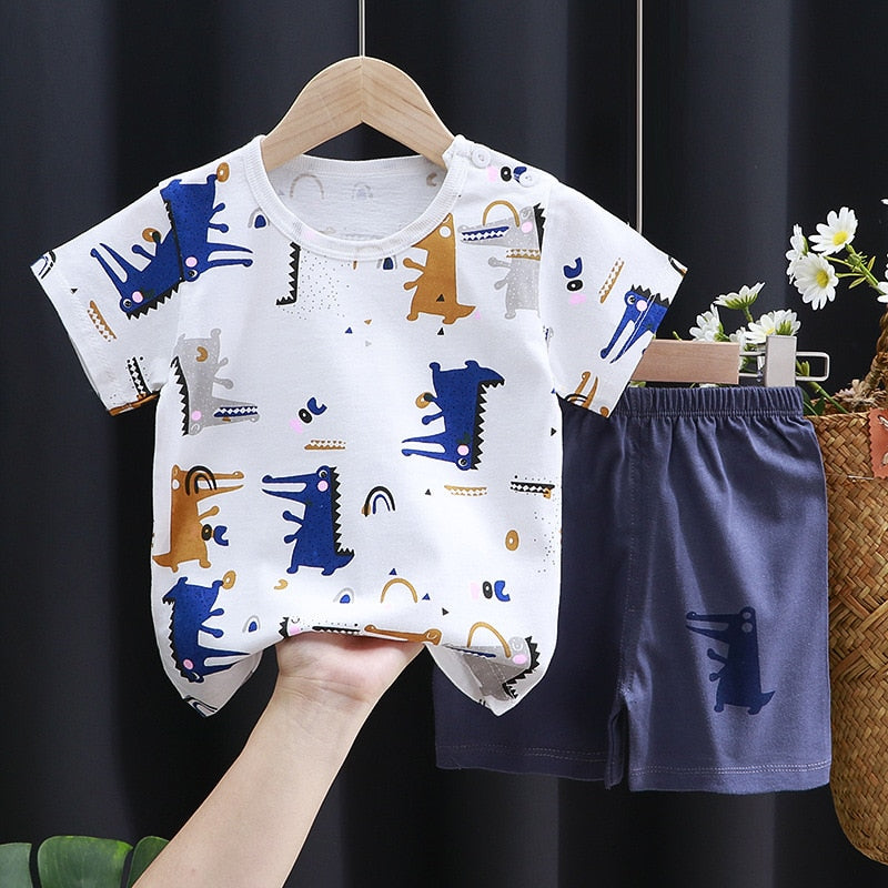 Kiyan Brand Designer Toddler Boys Clothes Short Sets - GuGuTon
