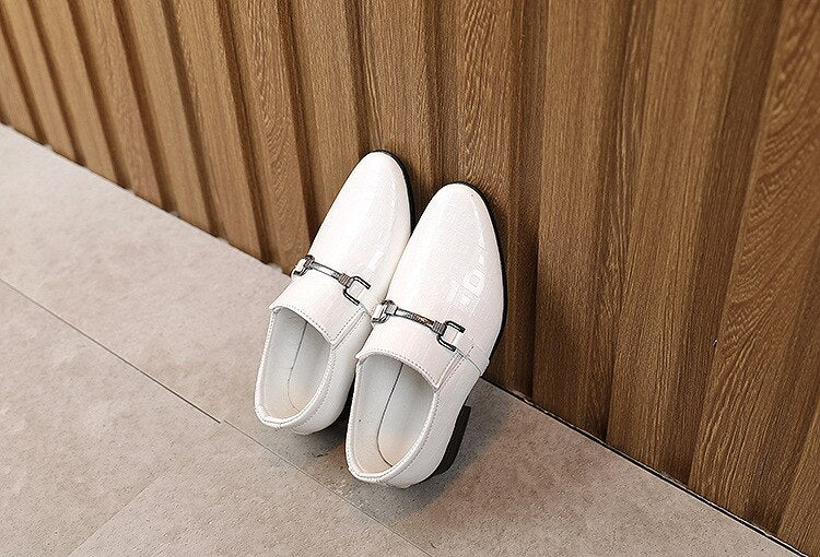 Boys Formal Shoes For Pointed British Style Fashion - GuGuTon