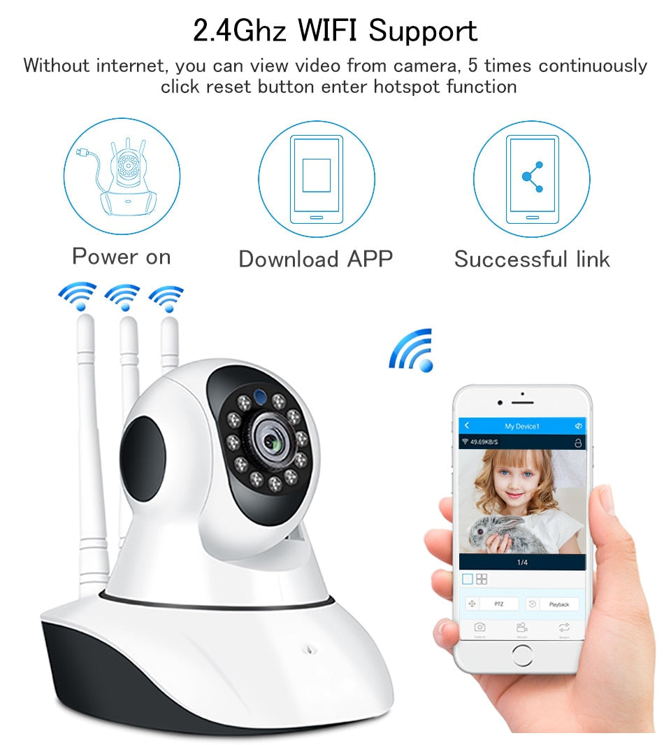 Baby Monitor Wifi 1080P IP Camera Night Vision Two Way Audio Video - GuGuTon baby store - Baby Fashion - Toddlers Outfits - Babies Outfits - Toddler Clothes - Kids Clothing - Newborn Clothes - Newborn Wear - Kids Wear - Trending Clothes - Trending Outfits - Fall Fashion - Winter Fashion - Girls Clothes - Boys Clothes - Babies Wear - Kids Accessories - KidsWear - Summer Clothes - Summer Fashion - Summer Trend - Falls Sweaters - Tops - Bottom - Jeans - Blouse - Dresses - Newborn Dresses - Toys