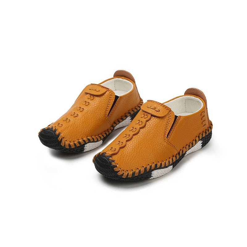 Children England Style Boys Leather Shoes Baby Fashion