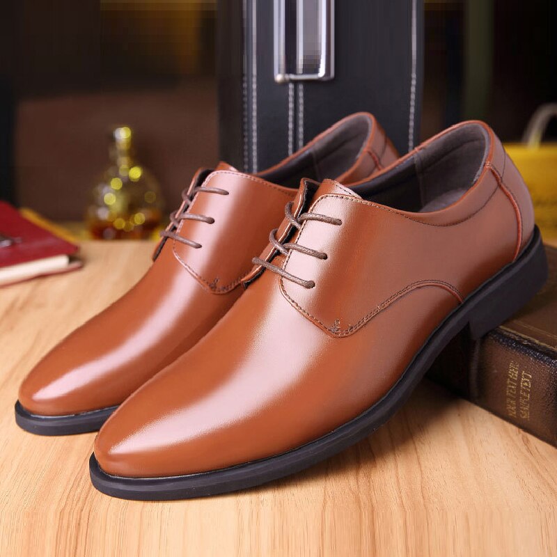 Formal Leather Sneaker Loafers Big Teenage Boys Shoes - GuGuTon