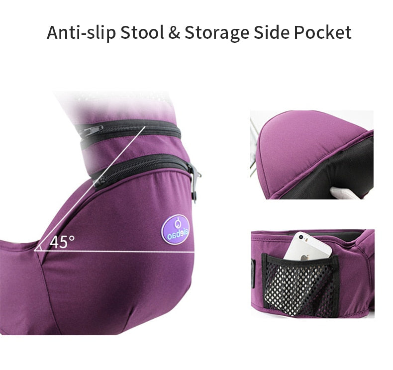 Baby Carrier Infant Kid Hip Seat Kangaroo Sling Front Facing Backpack - GuGuTon