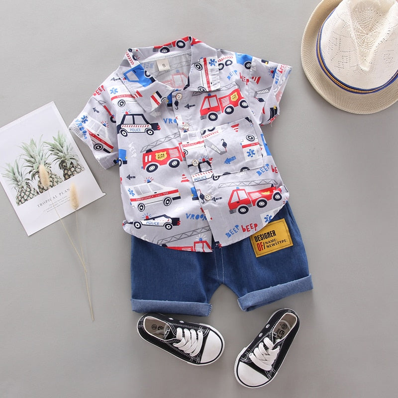 Kamila Children Fashion Clothing Baby Cartoon Two Piece Set - GuGuTon