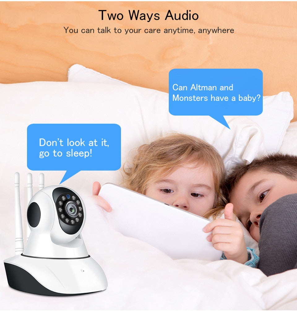 Baby Monitor Wifi 1080P IP Camera Night Vision Two Way Audio Video - GuGuTon baby store - Baby Fashion - Toddlers Outfits - Babies Outfits - Toddler Clothes - Kids Clothing - Newborn Clothes - Newborn Wear - Kids Wear - Trending Clothes - Trending Outfits - Fall Fashion - Winter Fashion - Girls Clothes - Boys Clothes - Babies Wear - Kids Accessories - KidsWear - Summer Clothes - Summer Fashion - Summer Trend - Falls Sweaters - Tops - Bottom - Jeans - Blouse - Dresses - Newborn Dresses - Toys
